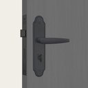 Ver imagem 1 de Fechadura Stam Esp. 823/33 Preto fosco 56442