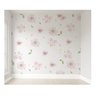 Papel de parede floral rosa menina para quarto de bebê M² PP78 - 1