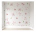 Ver imagem 1 de Papel de parede floral rosa menina para quarto de bebê M² PP78