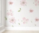 Ver imagem 2 de Papel de parede floral rosa menina para quarto de bebê M² PP78