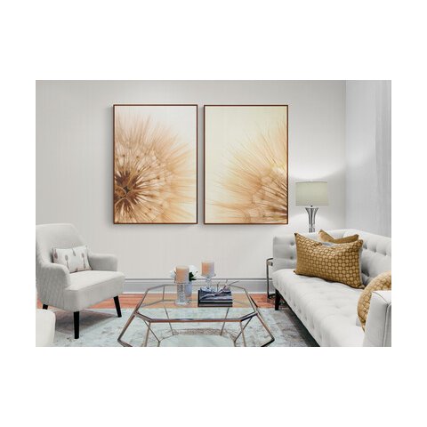 Quadros Par Sala Quarto Dente de Leão