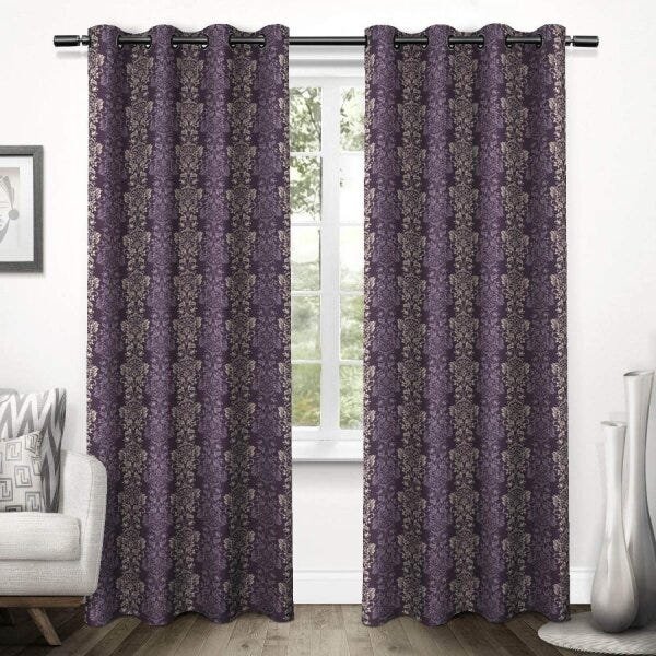 Cortinas 2 Folhas Paris 280cmx220cm Tecelagem Damata - 1