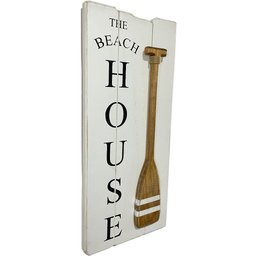 Quadro Decorativo The Beach House Decoração de Praia em Madeira - 3