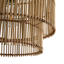 Ver imagem 7 de Luminária de Teto em Fibra de Bambu Rustico Artesanal Orgânico para Sala Quarto Cozinha Restaurante