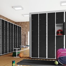 Armário Roupeiro Aço 20 Portas Academia Guarda Volume Trinco Preto - 7