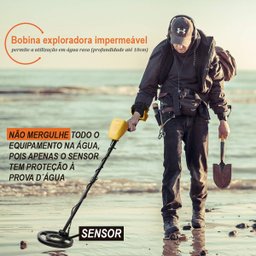 Detector de Metais MD-3028 Portátil Ferro Alumínio Ouro Bronze Prata Lorben - 6