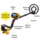 Ver imagem 3 de Detector de Metais Md-3028 Portátil Ferro Alumínio Ouro Bronze Prata Lorben