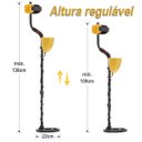 Ver imagem 5 de Detector de Metais Md-3028 Portátil Ferro Alumínio Ouro Bronze Prata Lorben