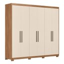 Ver imagem 3 de Cômoda Astral e Guarda Roupa Casal Venice 62780pe Amendola Touch Off White com Pés - Demóbile