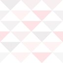 Ver imagem 2 de Papel Parede Infantil Menina Rosa Triângulos Autocolante 3Mt