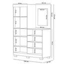 Ver imagem 5 de Cômoda para Quarto com Espelho 2 Portas 4 Gavetas 120cm Tulsa V01 Branco Camarim - Lyam Decor