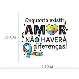 Adesivo Parede Autismo Existir Amor Não Há Diferenças - 2