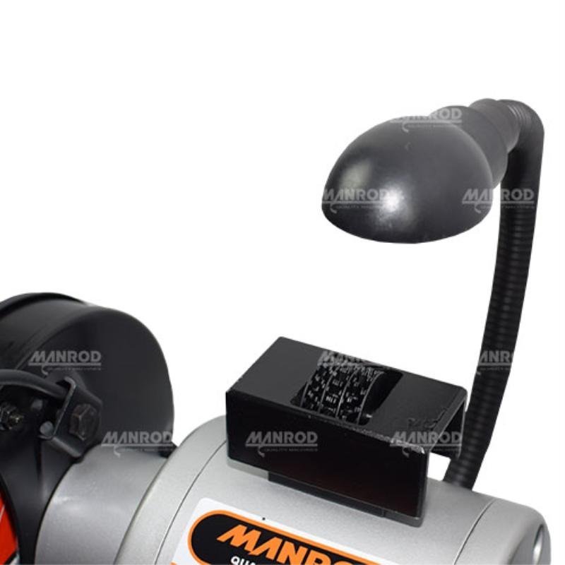 Moto Esmeril 6 POL 1/2 HP MR-032.15 c/ Iluminação e Proteção Acrílica com Lupa MANROD - 3