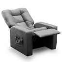 Ver imagem 4 de Poltrona Do Papai Reclinável Irlanda Suede Cinza Madelina Decor