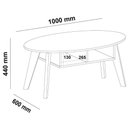 Ver imagem 4 de Mesa de Centro Diva 2 Nichos Pinho / Preto