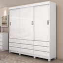 Ver imagem 1 de Guarda-Roupa Casal 3 Portas 9 Gavetas Hércules