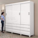 Ver imagem 5 de Guarda-Roupa Casal 3 Portas 9 Gavetas Hércules