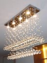 Ver imagem 3 de Lustre Pendente Cristal Acrílico Moderno Luxuoso Vai Montado:70cm/bivolt