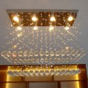 Ver imagem 5 de Lustre Pendente Cristal Acrílico Moderno Luxuoso Vai Montado:70cm/bivolt