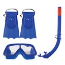 Ver imagem 1 de Kit De Mergulho Com Máscara, Snorkel E Nadadeira Infantil