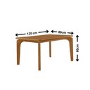 Ver imagem 6 de Mesa de Jantar Liz 120cm Tampo MDF Canto Copo Laminado com 4 Cadeiras Lira