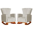 Ver imagem 1 de Kit 02 Poltronas Balanço Melinda Suede