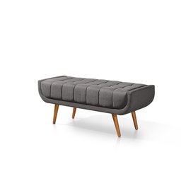 Recamier França 1,00M com Base Madeira Linho Sofatec - 2