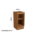 Ver imagem 3 de Módulos de Cozinha Kappesberg Ciela Balcão Ciela R622 C/ 1 Porta S/ Tampo 40cm Canela-kappesberg