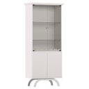 Ver imagem 6 de Cristaleira Porta de Vidro com Led 71cm Vinci Off White N02 - Mpozenato