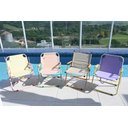 Ver imagem 1 de Cadeira de Praia Retrô Colorida Leve com Alça