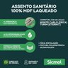 Assento Sanitario Deca 1.6gpf/6lpf Branco Monte Carlo Mdf Sicmol - 2