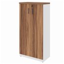 Ver imagem 7 de Armário Alto Fechado com 02 Portas – 1,61×0,80×0,45m Nogal Sevilha/Branco – 34315