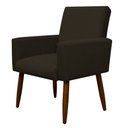 Ver imagem 2 de Poltrona Decorativa Nina Cadeira Escritório Recepção:marrom