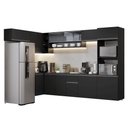 Ver imagem 6 de Armário de Cozinha Completa de Canto Suspenso 465 Cm Preto Nice Madesa 03 Preto