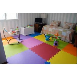 8 Tapete Placa Eva Tatame Infantil 50 X 50 X 1cm Com Borda - 1