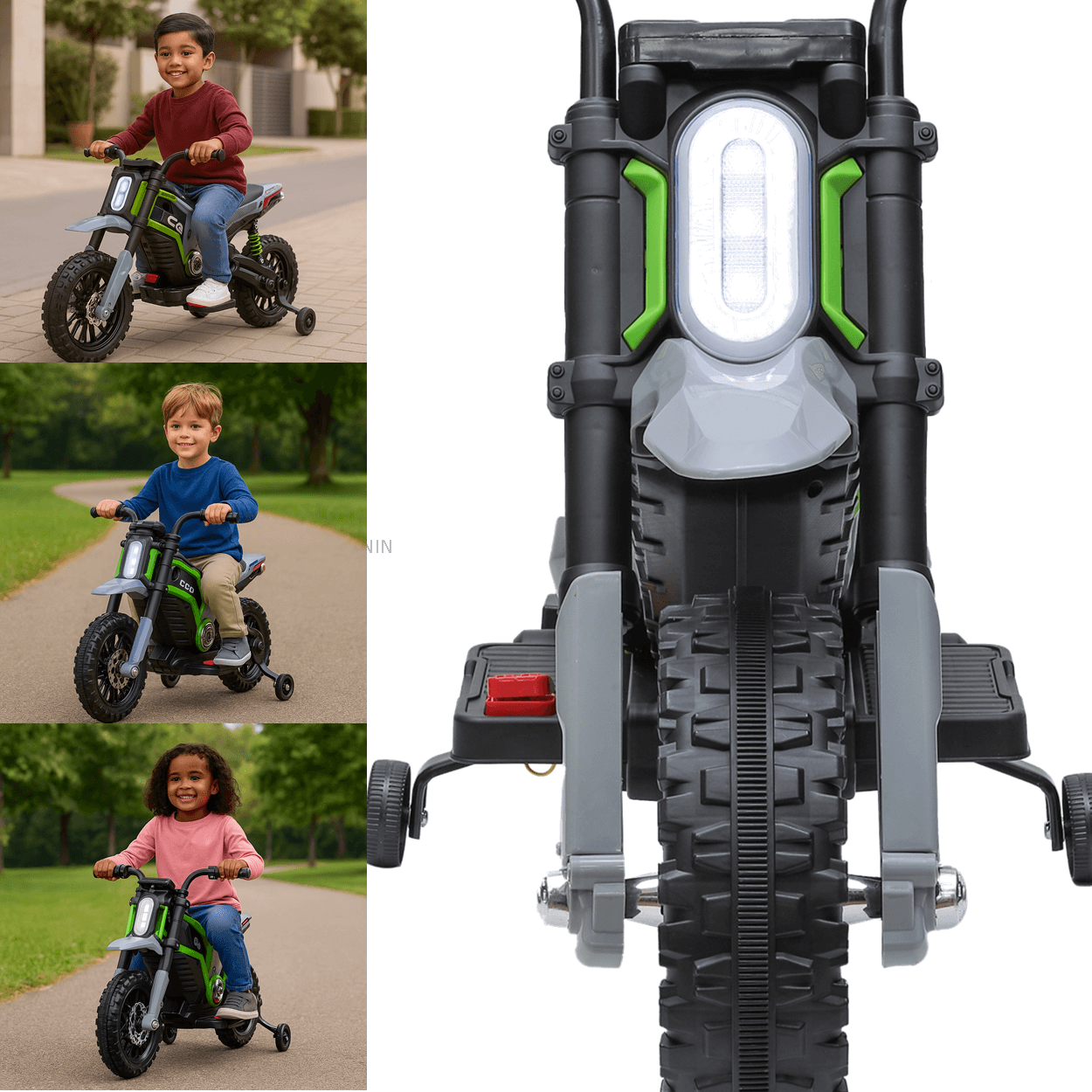 Mini Motocross Elétrica Infantil Zippy Toys Zs Verde12v