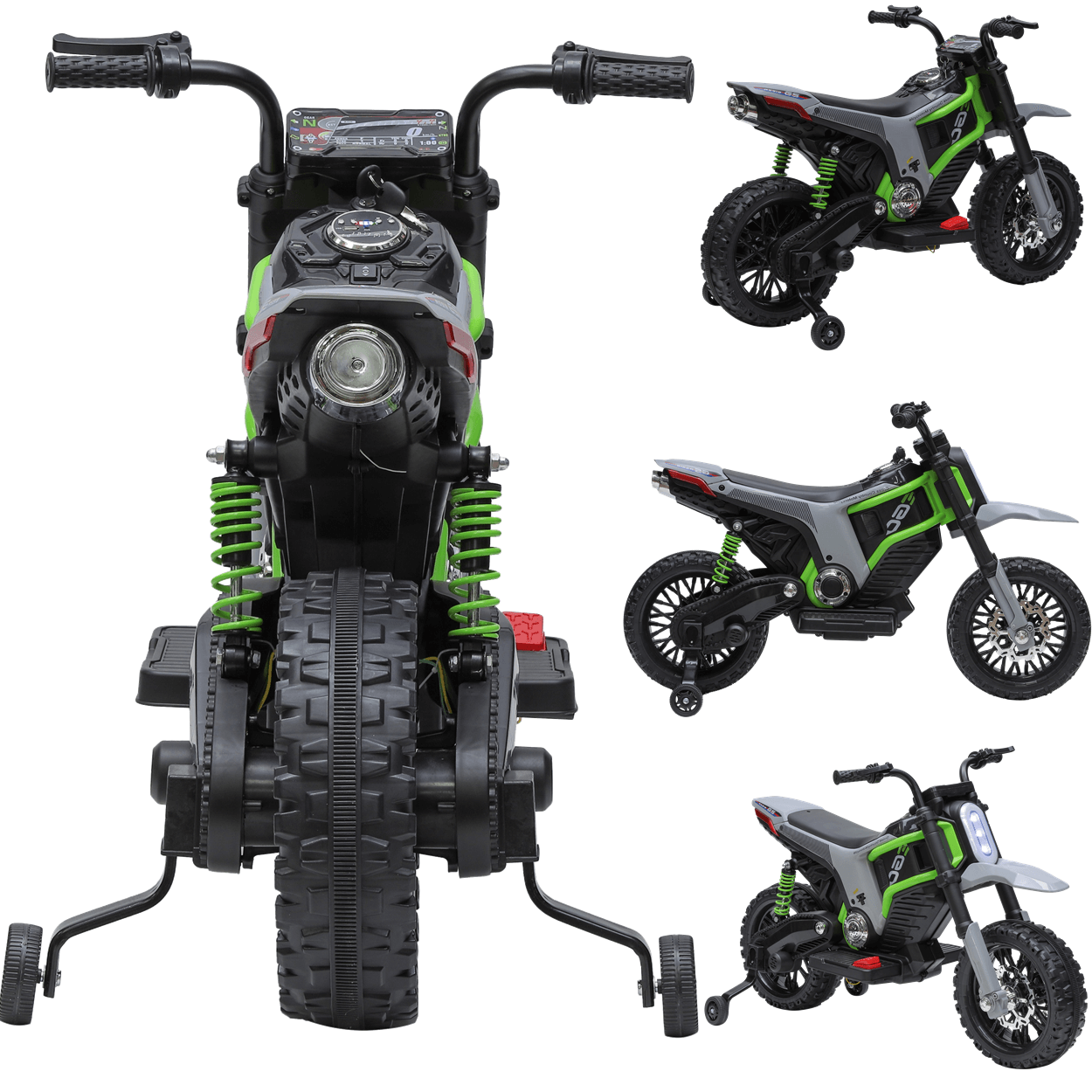 Mini Motocross Elétrica Infantil Zippy Toys Zs Verde12v