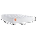 Ver imagem 2 de Colchão Casal Molas Ensacadas Real Pillow Top 138x188x27cm Branco Inducol até 130kg por Pessoa