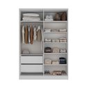 Ver imagem 3 de Roupeiro Ravi em Mdf 160,5x232,2cm 4 Portas com Reflecta Branco 1110