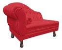 Ver imagem 2 de Recamier Divã Larissa 1,20cm Direito Sala Veludo:vermelho/liso