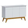 Buffet Classic Luxo 3P Branco Acetinado - 1