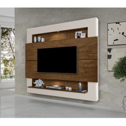 Painel com Luzes Led para Tv até 55 Polegadas Monterrey 160 Malbec/off White - 1