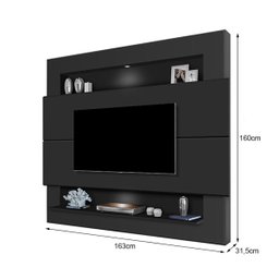 Painel com Luzes LED para TV até 55 Polegadas Monterrey 160 Preto - 2