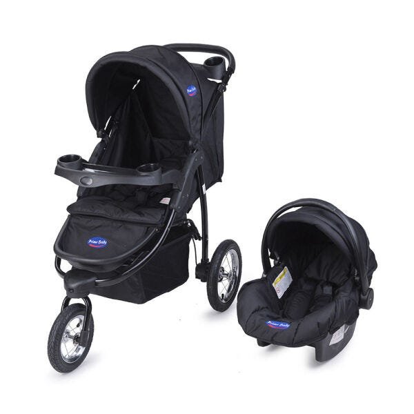 【3個セット】 ベルロージィ　BELLROSY Carrinho Travel System Triciclo Velloz 3 Posições - Preto