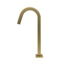 Ver imagem 3 de Torneira Pia Banheiro Lavatório Bancada Quadrada Alta Dourado Gold Fosco 1/4 de Volta Luxo