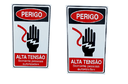 Ver imagem 1 de Kit 2 Placa de Sinalização Perigo Alta Tensão 20 X 30 Cm