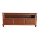 Ver imagem 1 de Rack para TV M550501 150cm Madeira Maciça e MDF com 3 Gavetas Nicho Retrô Imbuia