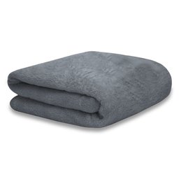 Manta Soft Cobertorzinho Multiuso Microfibra Antialérgico 0,90CM X 1,10M Cinza - 1