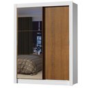 Ver imagem 5 de Guarda-roupa Solteiro Madesa Denver 2 Portas de Correr com Espelho