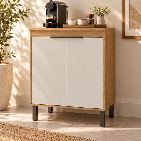 Balcão Multifuncional 2 Portas com Tampo 70 cm Cantinho do Café Yescasa